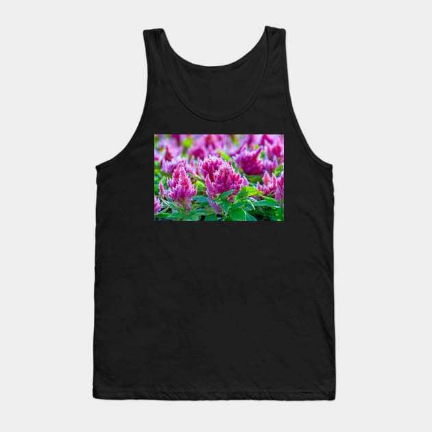 purple flower Tank Top by likbatonboot